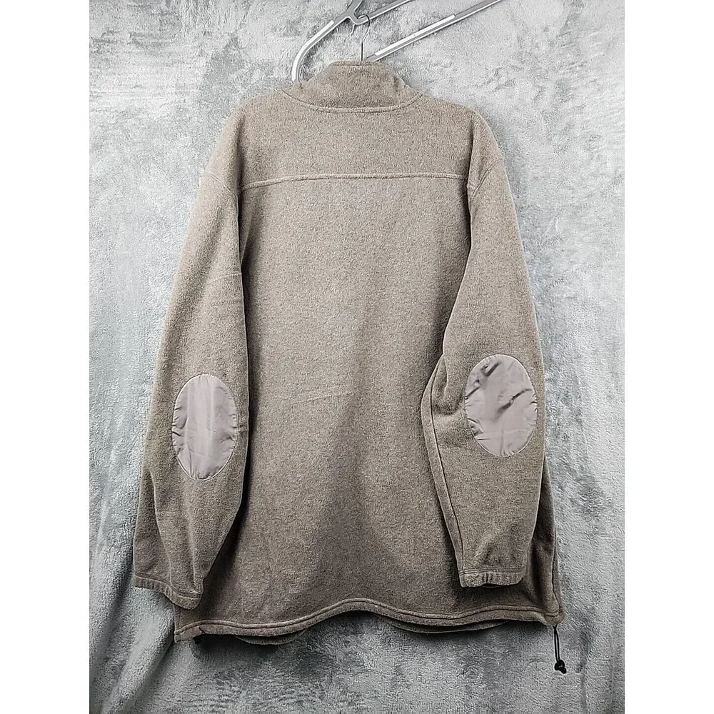Croft & Barrow Arctic Fleece‎ Jacket Mens Size 3XB Brown Full Zip Chest Pocket - Picture 9 of 12